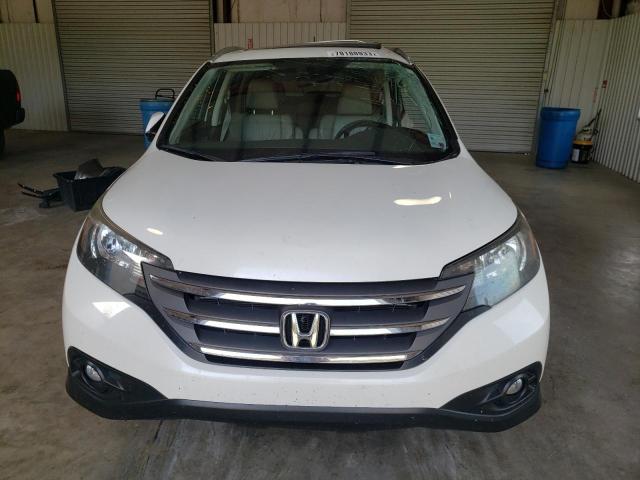 5J6RM3H78DL011762 - 2013 HONDA CR-V EXL WHITE photo 5