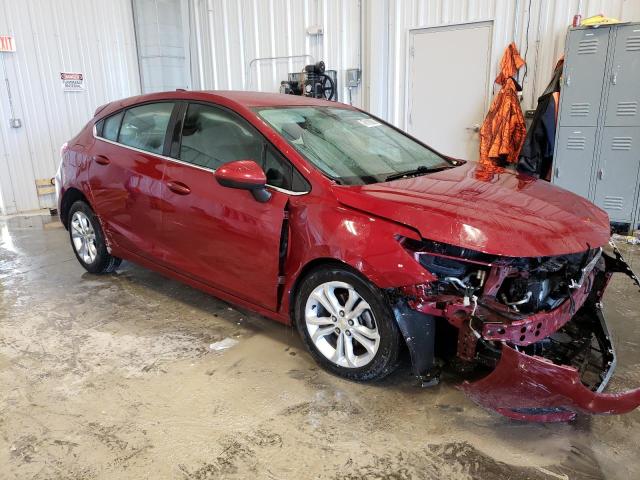 3G1BE6SM5KS593257 - 2019 CHEVROLET CRUZE LT RED photo 4