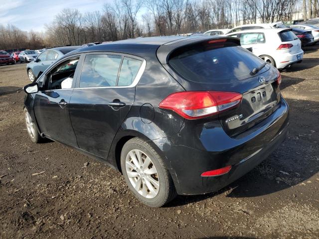 KNAFX5A84F5316663 - 2015 KIA FORTE EX BLACK photo 2