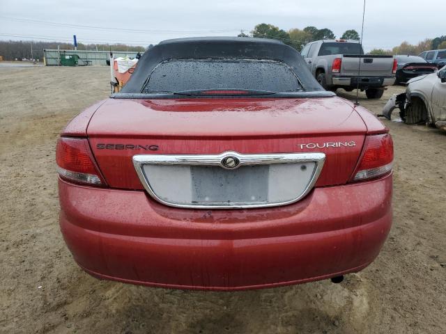 1C3EL55R76N109251 - 2006 CHRYSLER SEBRING TOURING RED photo 6