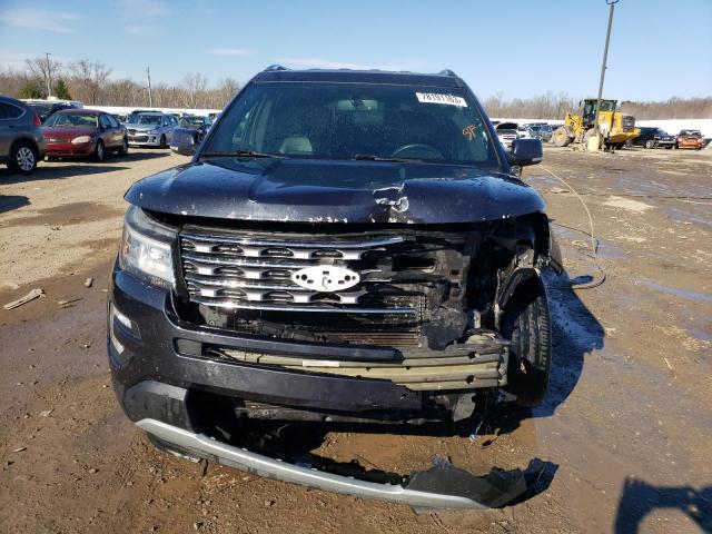 1FM5K7FH3HGC64740 - 2017 FORD EXPLORER LIMITED BLACK photo 5