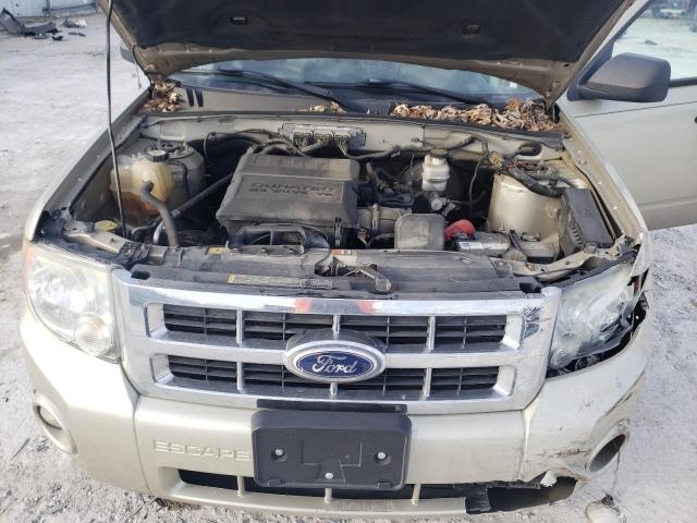 1FMCU0DG9AKC62271 - 2010 FORD ESCAPE XLT TAN photo 12