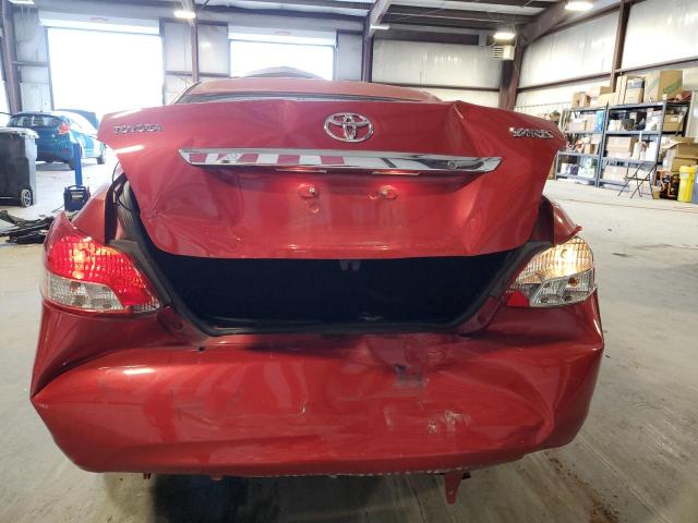 JTDBT4K34A1391390 - 2010 TOYOTA YARIS RED photo 6