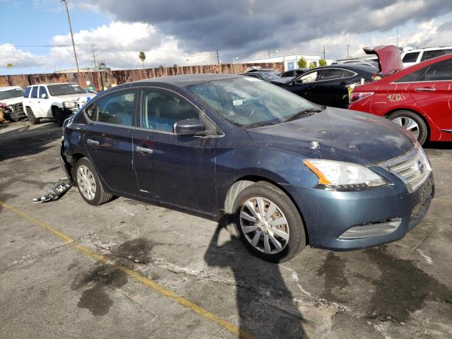 1N4AB7APXDN903340 - 2013 NISSAN SENTRA S BLUE photo 4