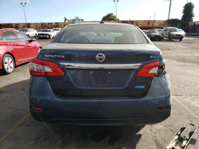 1N4AB7APXDN903340 - 2013 NISSAN SENTRA S BLUE photo 6