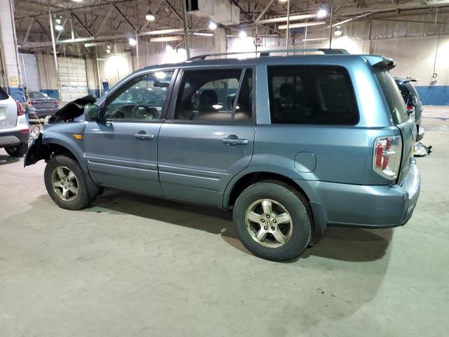 5FNYF18476B023784 - 2006 HONDA PILOT EX BLUE photo 2