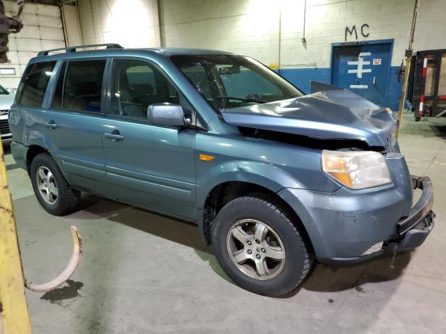 5FNYF18476B023784 - 2006 HONDA PILOT EX BLUE photo 4