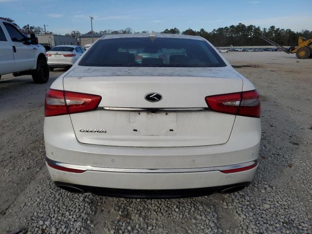 KNALN4D76F5181174 - 2015 KIA CADENZA PREMIUM WHITE photo 6