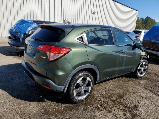 3CZRU6H5XJM711972 - 2018 HONDA HR-V EX GREEN photo 3