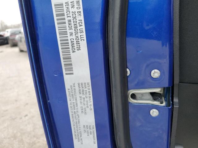 2C3CDXBG0LH248726 - 2020 DODGE CHARGER SXT BLUE photo 12