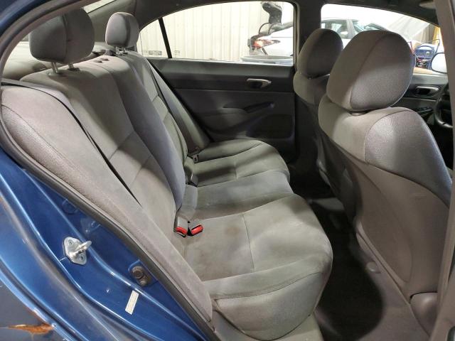 1HGFA16548L109637 - 2008 HONDA CIVIC LX BLUE photo 10