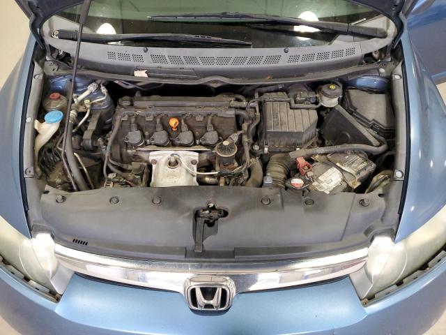 1HGFA16548L109637 - 2008 HONDA CIVIC LX BLUE photo 11