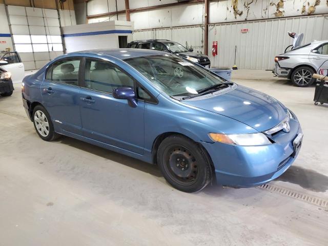 1HGFA16548L109637 - 2008 HONDA CIVIC LX BLUE photo 4