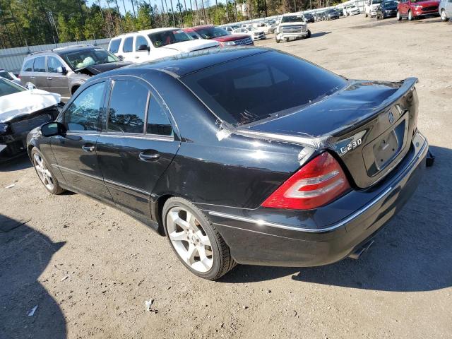 WDBRF52H77E025673 - 2007 MERCEDES-BENZ C 230 BLACK photo 2