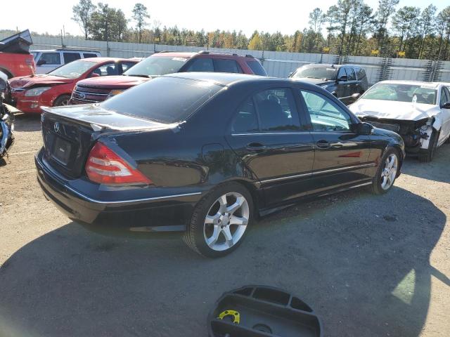 WDBRF52H77E025673 - 2007 MERCEDES-BENZ C 230 BLACK photo 3