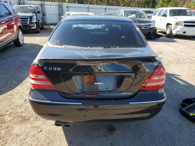 WDBRF52H77E025673 - 2007 MERCEDES-BENZ C 230 BLACK photo 6