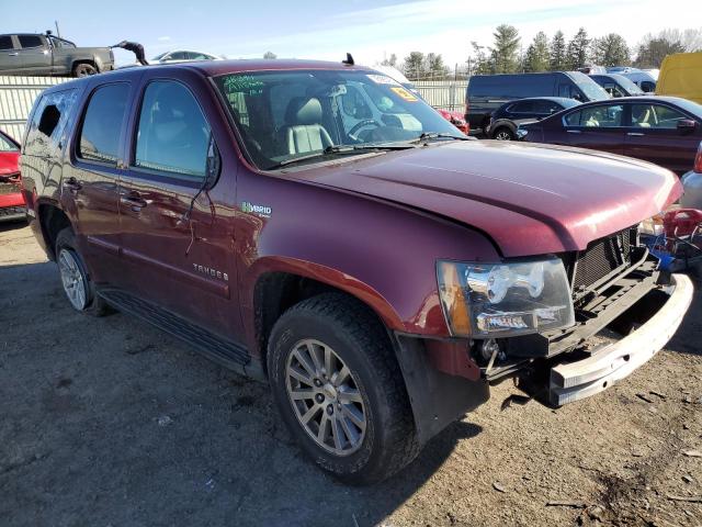 1GNFK13589R172259 - 2009 CHEVROLET TAHOE HYBRID BURGUNDY photo 4