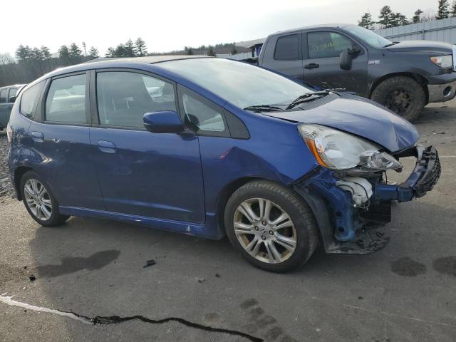 JHMGE8H42AS023290 - 2010 HONDA FIT SPORT BLUE photo 4