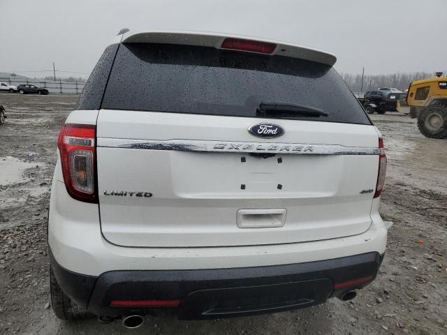 1FM5K8F8XFGA16357 - 2015 FORD EXPLORER LIMITED WHITE photo 6