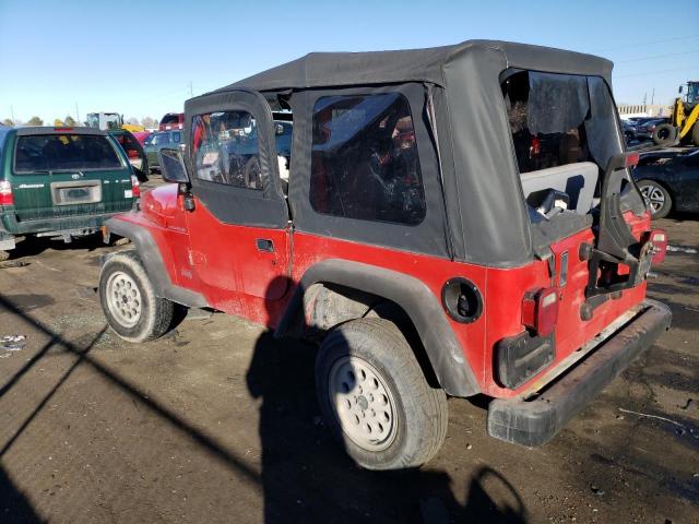 1J4FY29P6VP537558 - 1997 JEEP WRANGLER / SE RED photo 2