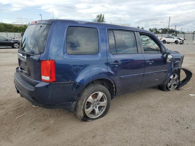 5FNYF3H46EB026993 - 2014 HONDA PILOT EX BLUE photo 3