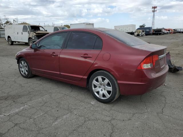 19XFA16589E033946 - 2009 HONDA CIVIC LX BURGUNDY photo 2