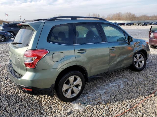 JF2SJAHC1FH505714 - 2015 SUBARU FORESTER 2.5I LIMITED GREEN photo 3