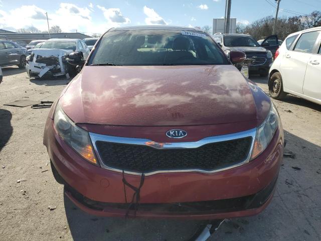 KNAGN4A75B5179609 - 2011 KIA OPTIMA EX RED photo 5