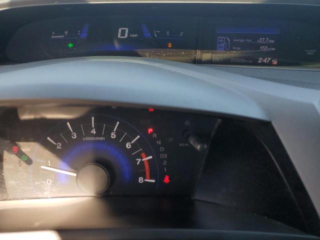 2HGFG3B18CH521871 - 2012 HONDA CIVIC EXL ნაცრისფერი ფოტო 9