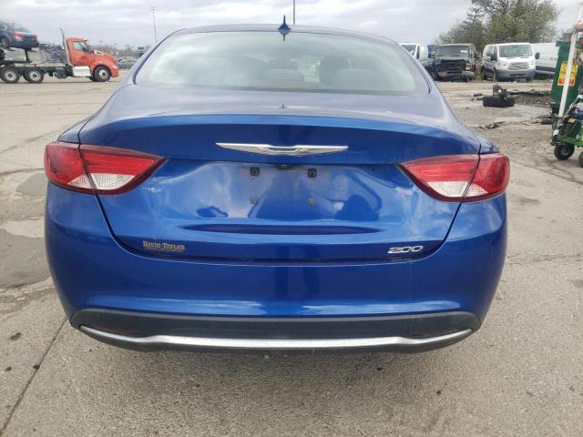 1C3CCCAB3FN664055 - 2015 CHRYSLER 200 LIMITED BLUE photo 6