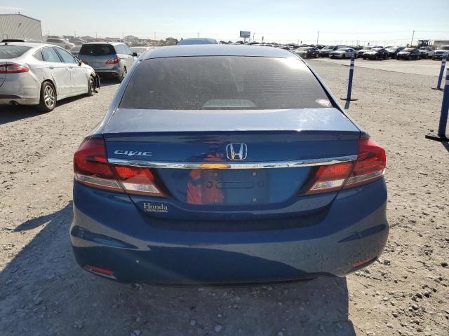 19XFB2F53EE049582 - 2014 HONDA CIVIC LX BLUE photo 6