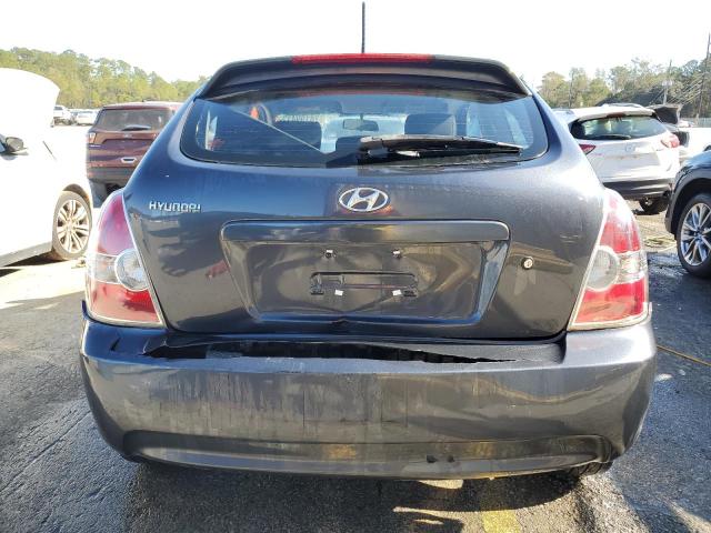 KMHCN36C78U077823 - 2008 HYUNDAI ACCENT SE CHARCOAL photo 6