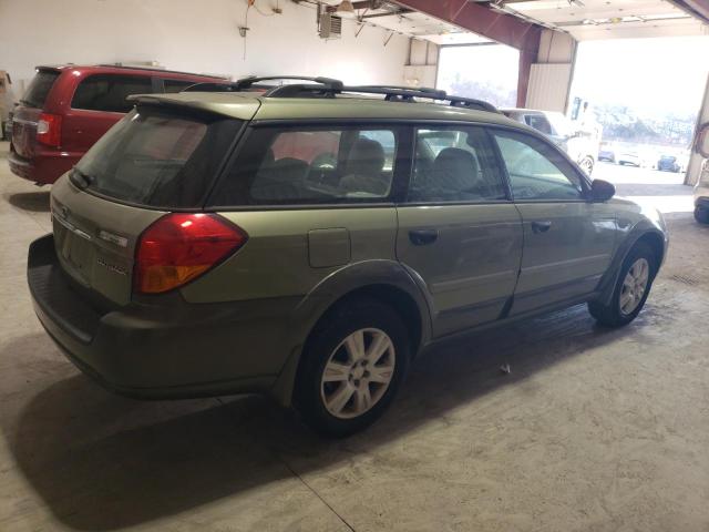 4S4BP61C357325560 - 2005 SUBARU LEGACY OUTBACK 2.5I GREEN photo 3