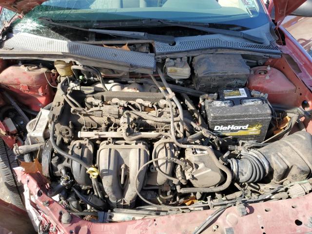 1FAFP34N85W255731 - 2005 FORD FOCUS ZX4 RED photo 11