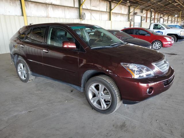 JTJGW31U382006324 - 2008 LEXUS RX 400H MAROON photo 4