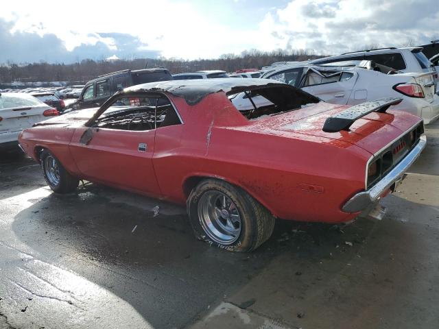 JH23H2403291 - 1972 DODGE CHALLENGER RED photo 2