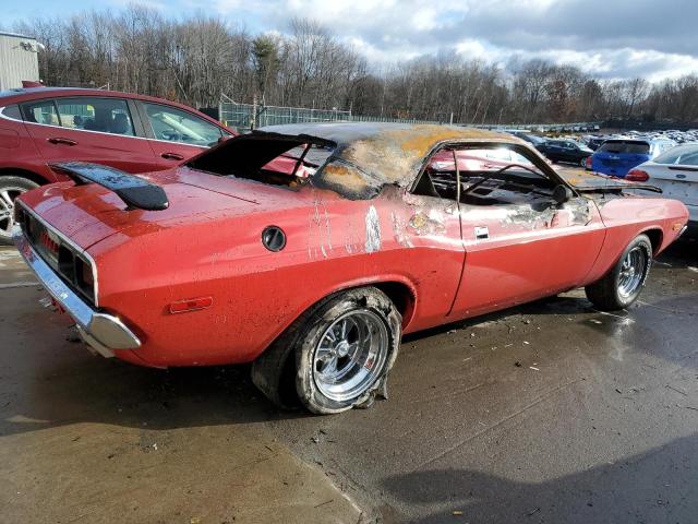 JH23H2403291 - 1972 DODGE CHALLENGER RED photo 3