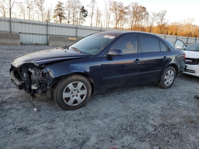 5NPET46C27H245028 - 2007 HYUNDAI SONATA GLS BLUE photo 1