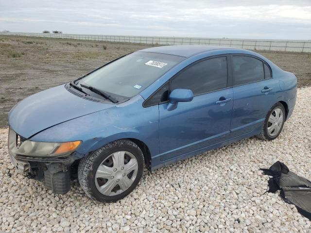 1HGFA16577L076759 - 2007 HONDA CIVIC LX BLUE photo 1