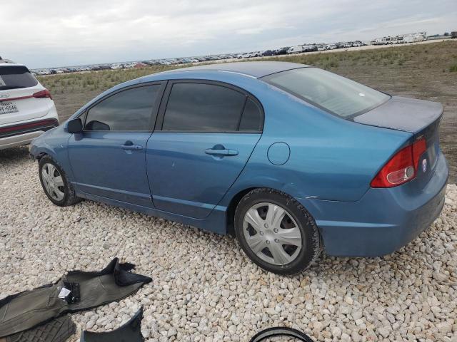 1HGFA16577L076759 - 2007 HONDA CIVIC LX BLUE photo 2