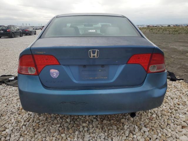 1HGFA16577L076759 - 2007 HONDA CIVIC LX BLUE photo 6