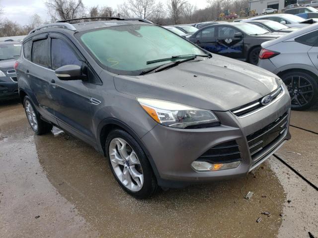 1FMCU0JX3EUB76050 - 2014 FORD ESCAPE TITANIUM GRAY photo 4