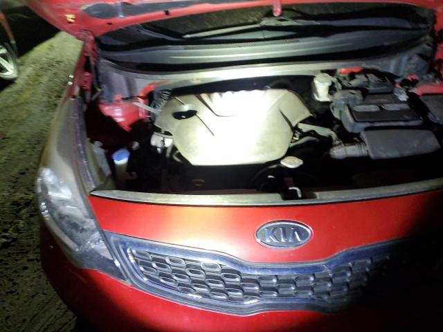 KNADN4A39D6116140 - 2013 KIA RIO EX RED photo 11