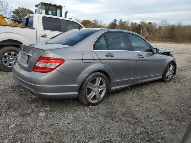 WDDGF5EB8AR098654 - 2010 MERCEDES-BENZ C 300 GRAY photo 3