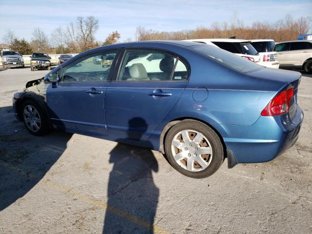 1HGFA16567L133470 - 2007 HONDA CIVIC LX BLUE photo 2