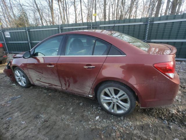 1G1PG5SB4D7102008 - 2013 CHEVROLET CRUZE LTZ RED photo 2