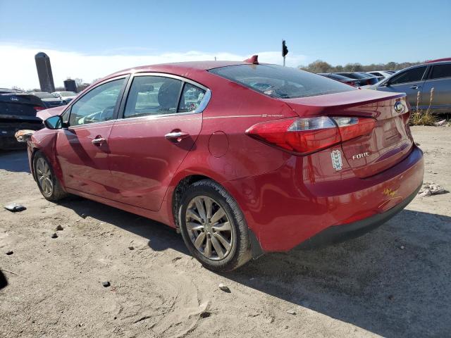 KNAFX4A86F5387986 - 2015 KIA FORTE EX RED photo 2