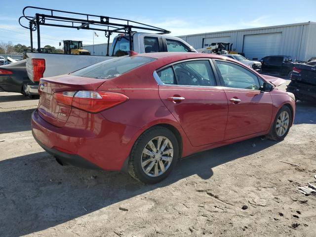 KNAFX4A86F5387986 - 2015 KIA FORTE EX RED photo 3