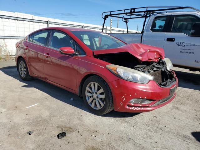 KNAFX4A86F5387986 - 2015 KIA FORTE EX RED photo 4