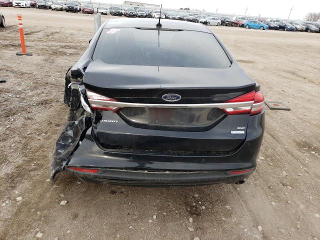 3FA6P0HD0JR136570 - 2018 FORD FUSION SE BLACK photo 6